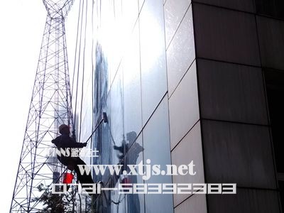玻璃幕墻清洗——湘潭潔士專業外墻清洗